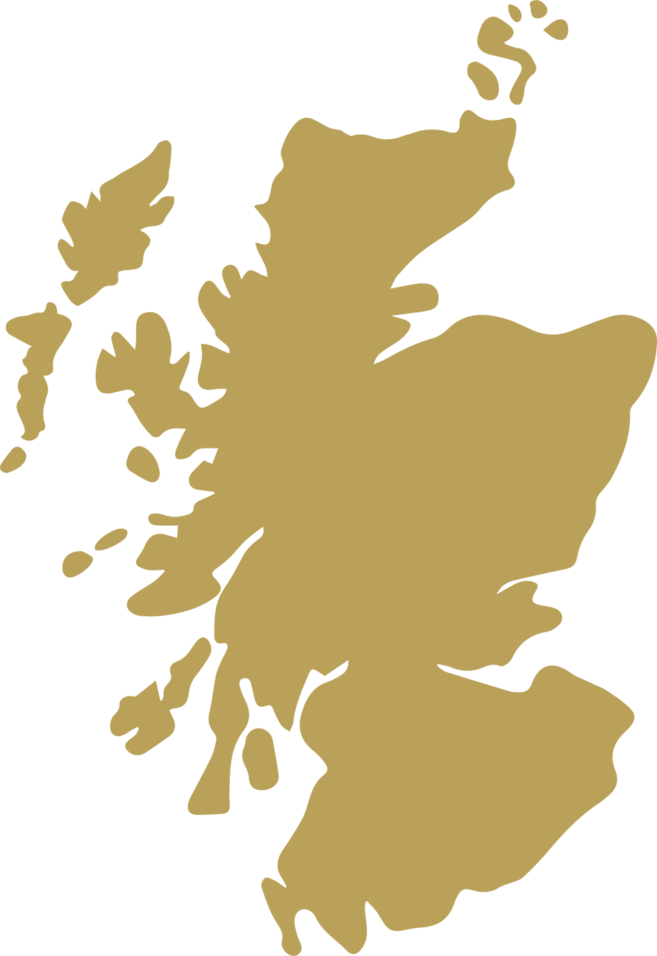 Outline map of Scotland