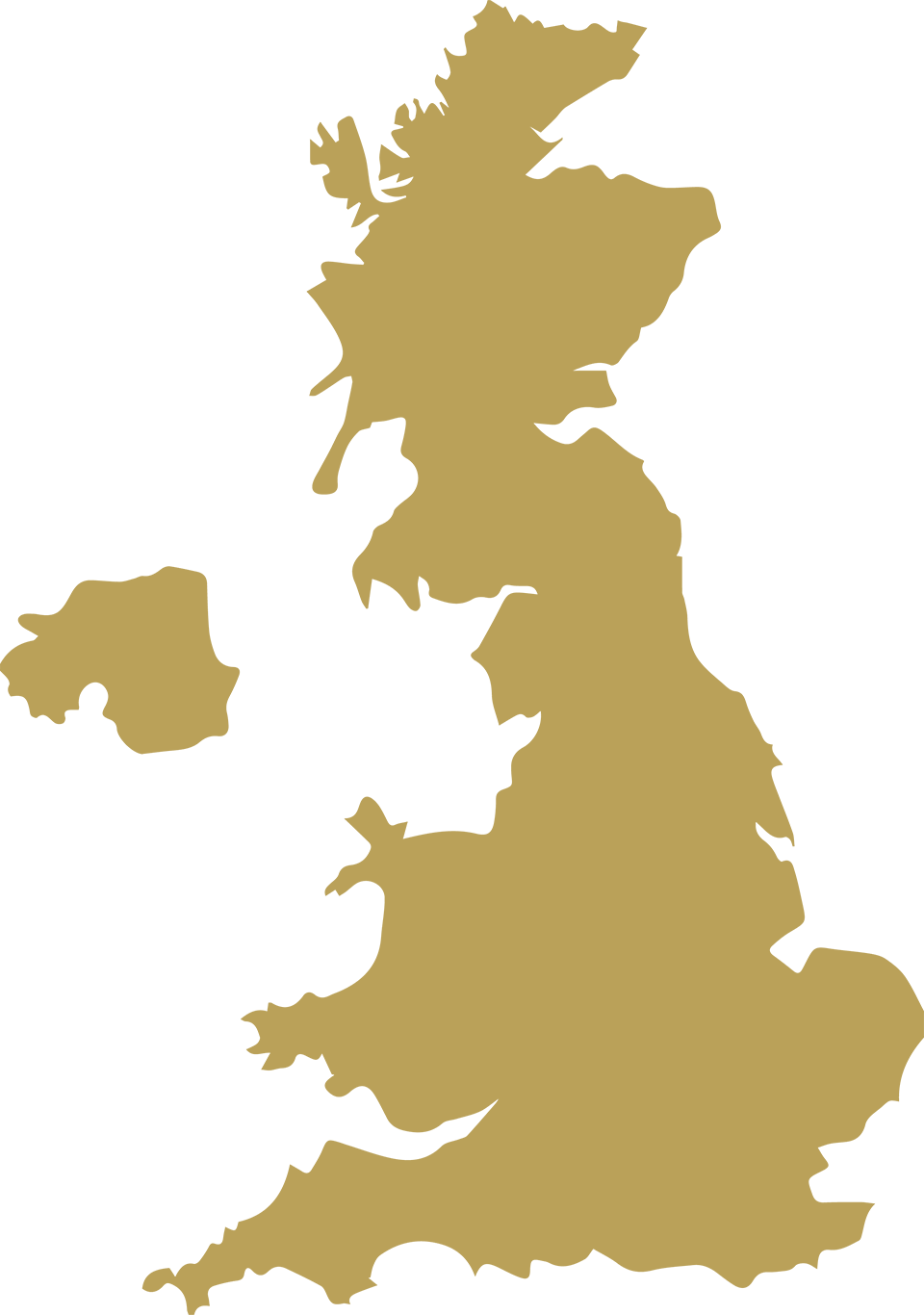 Outline map of the United Kingdom
